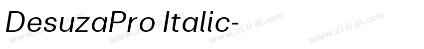 DesuzaPro Italic字体转换